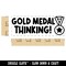 Gold Medal Thinking Teacher Student School Self-Inking Rubber Stamp Ink Stamper